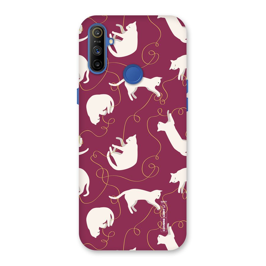 Lazy Kitty Back Case for Realme Narzo 10A