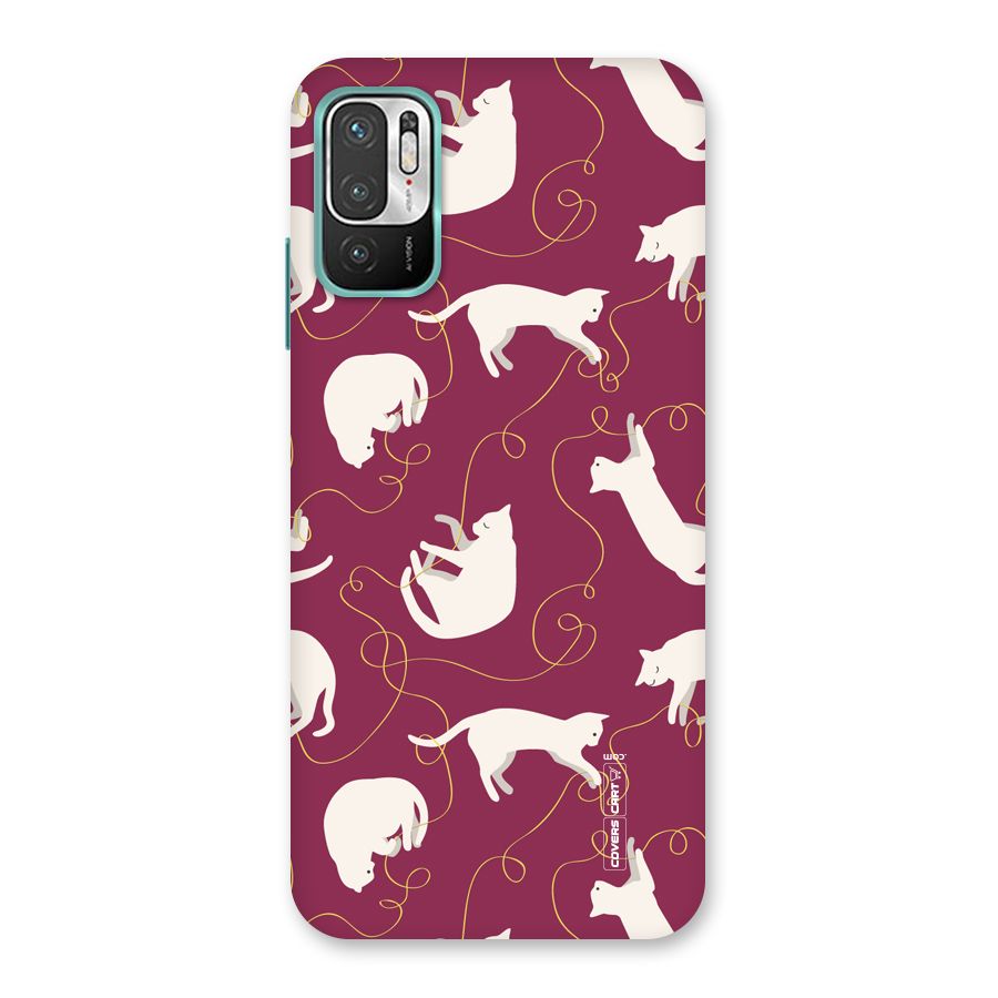 Lazy Kitty Back Case for Redmi Note 10T 5G