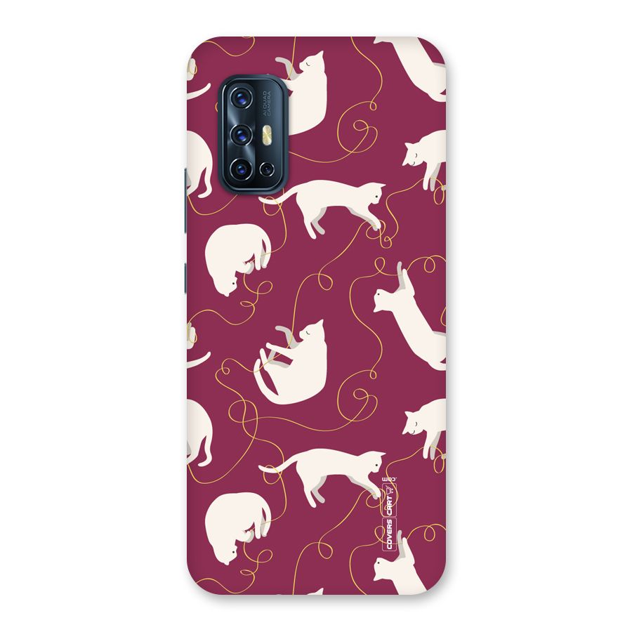 Lazy Kitty Back Case for Vivo V17