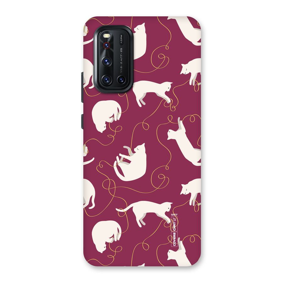 Lazy Kitty Back Case for Vivo V19