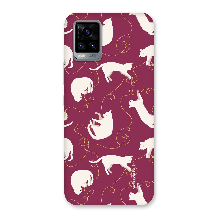 Lazy Kitty Back Case for Vivo V20