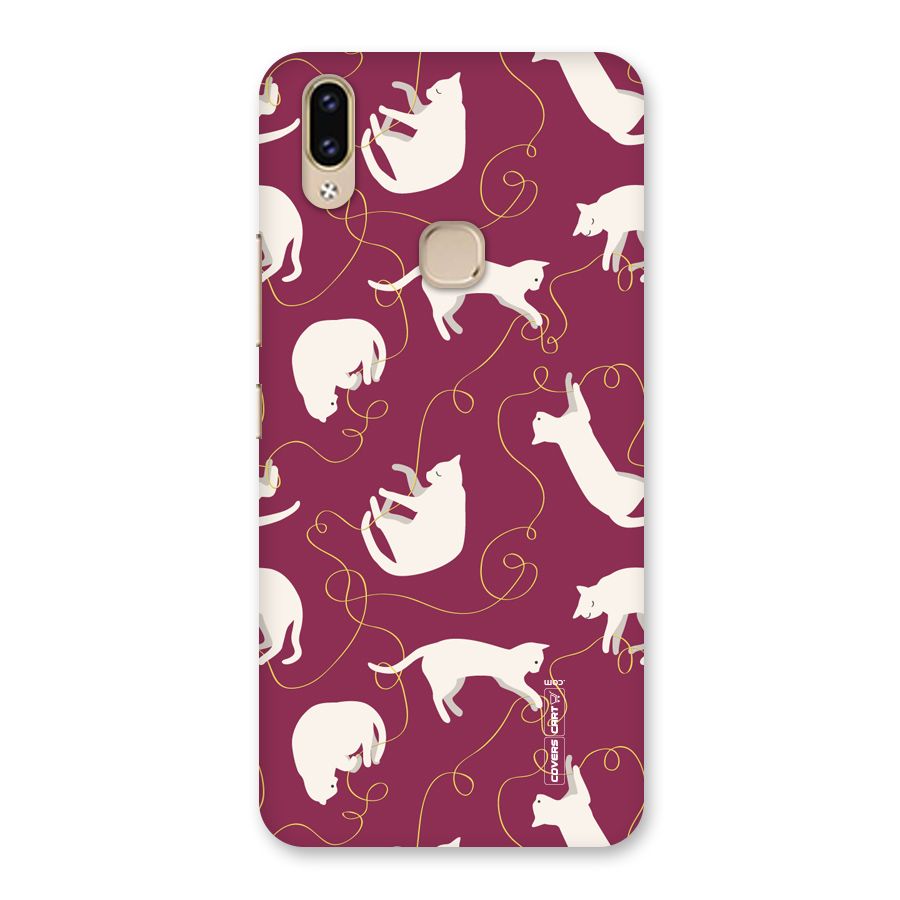 Lazy Kitty Back Case for Vivo V9 Youth