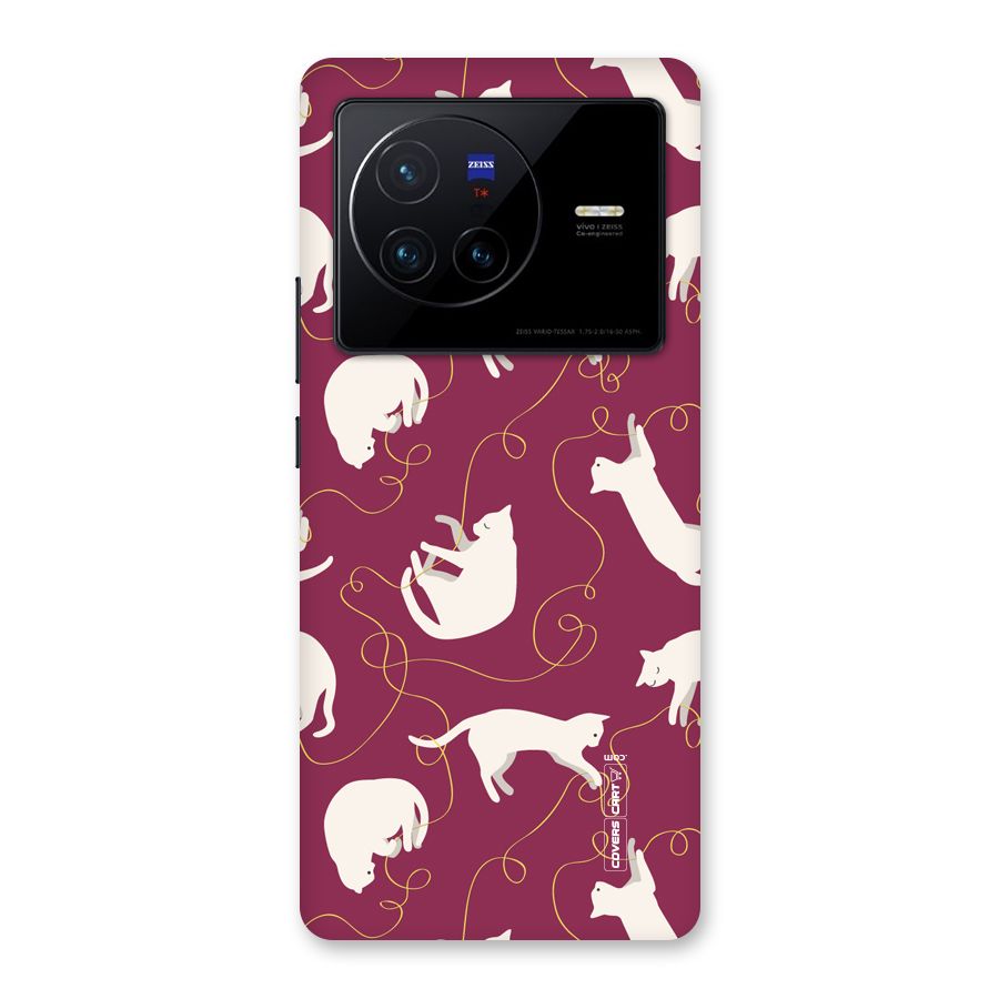 Lazy Kitty Back Case for Vivo X80