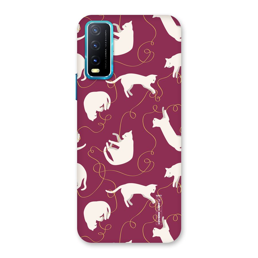 Lazy Kitty Back Case for Vivo Y20