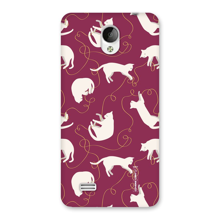 Lazy Kitty Back Case for Vivo Y21