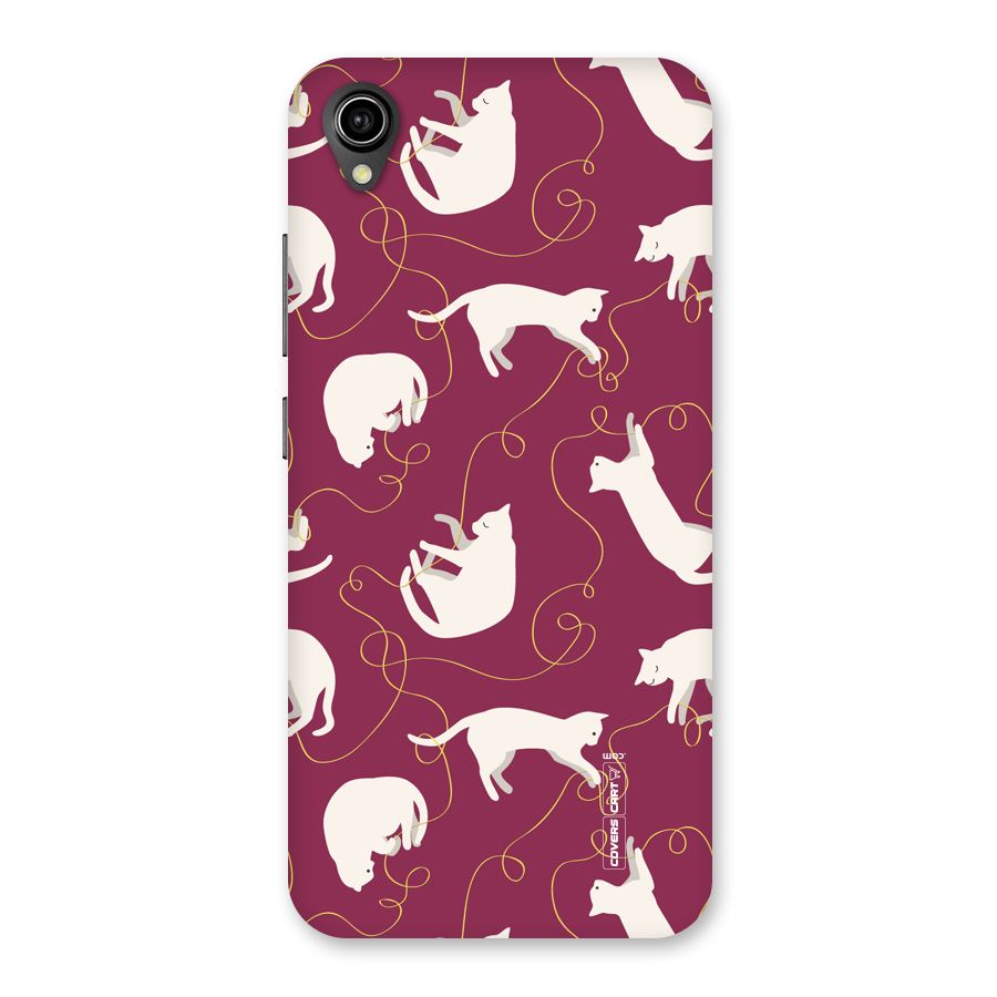 Lazy Kitty Back Case for Vivo Y90