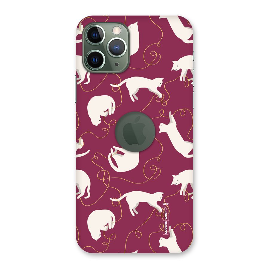Lazy Kitty Back Case for iPhone 11 Pro Logo  Cut