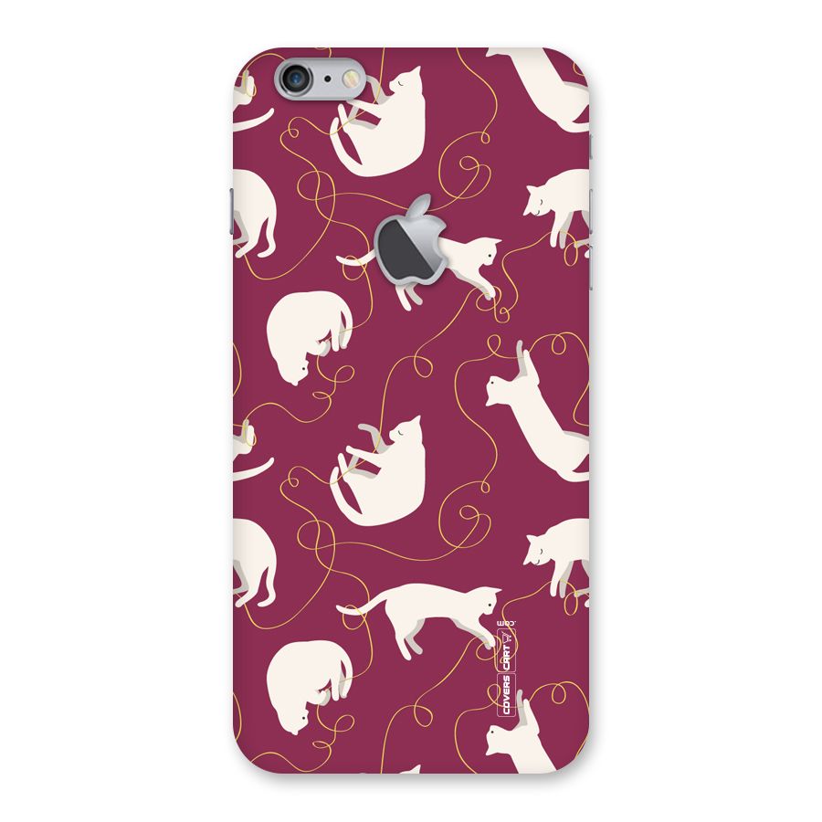 Lazy Kitty Back Case for iPhone 6 Plus 6S Plus Logo Cut
