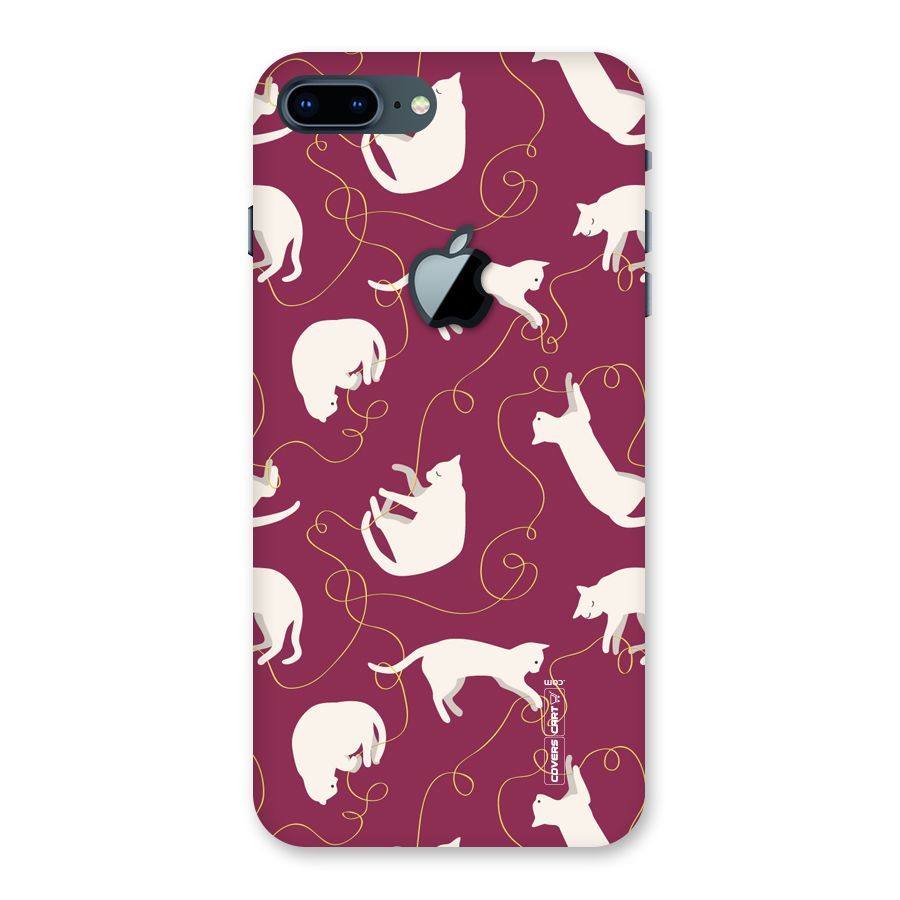 Lazy Kitty Back Case for iPhone 7 Plus Apple Cut