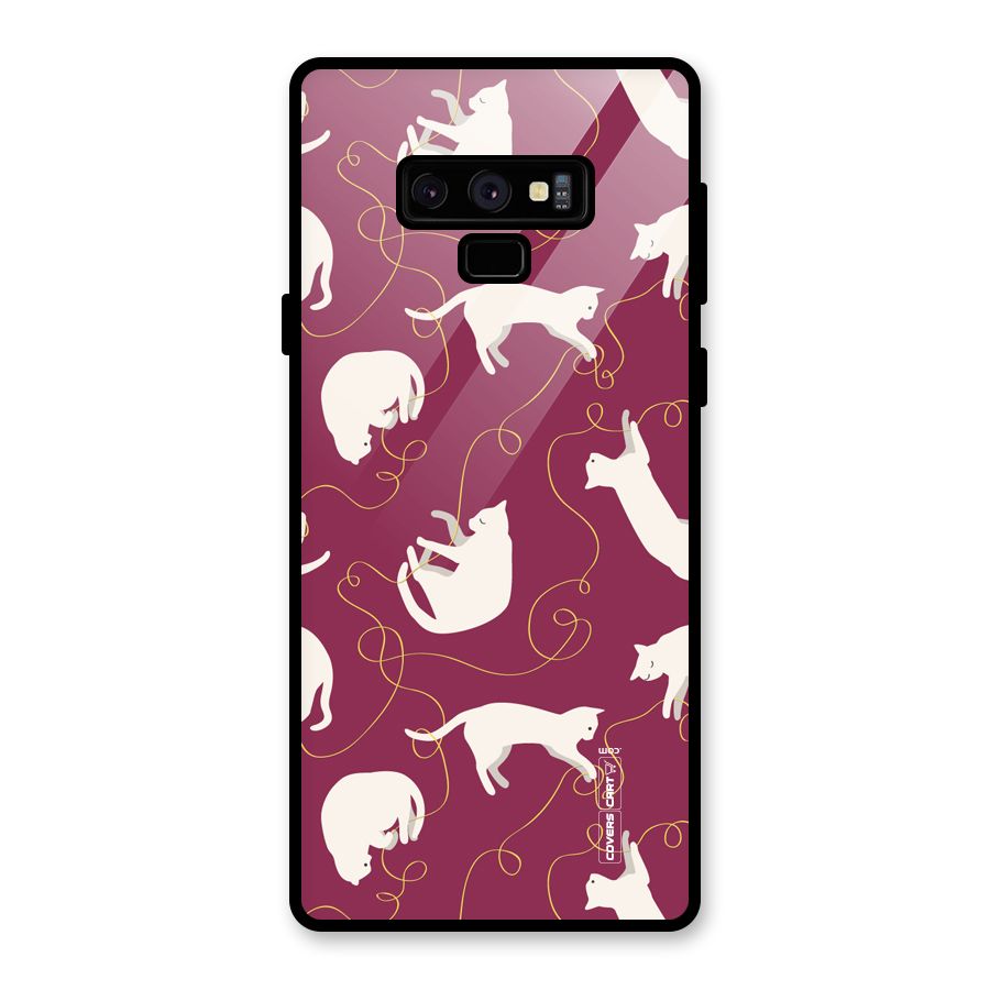 Lazy Kitty Glass Back Case for Galaxy Note 9