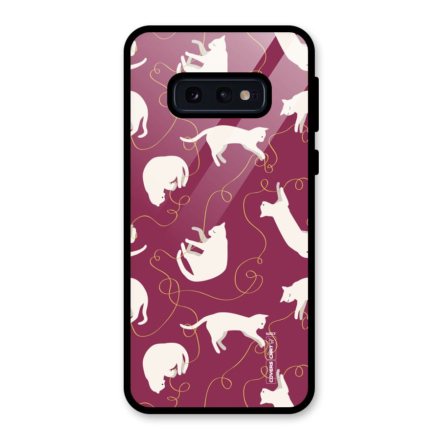 Lazy Kitty Glass Back Case for Galaxy S10e