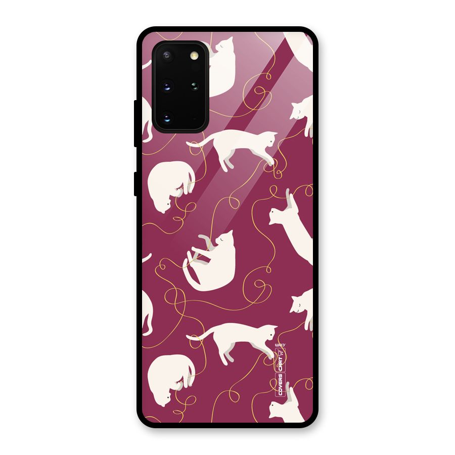 Lazy Kitty Glass Back Case for Galaxy S20 Plus