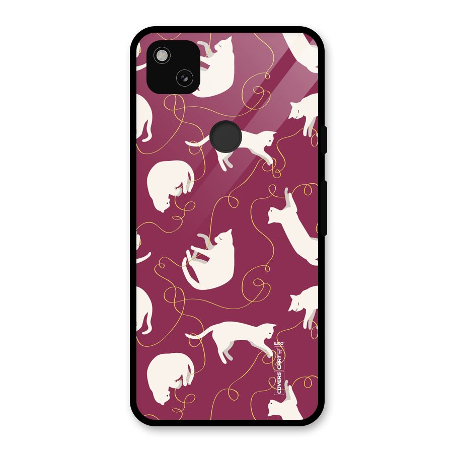 Lazy Kitty Glass Back Case for Google Pixel 4a