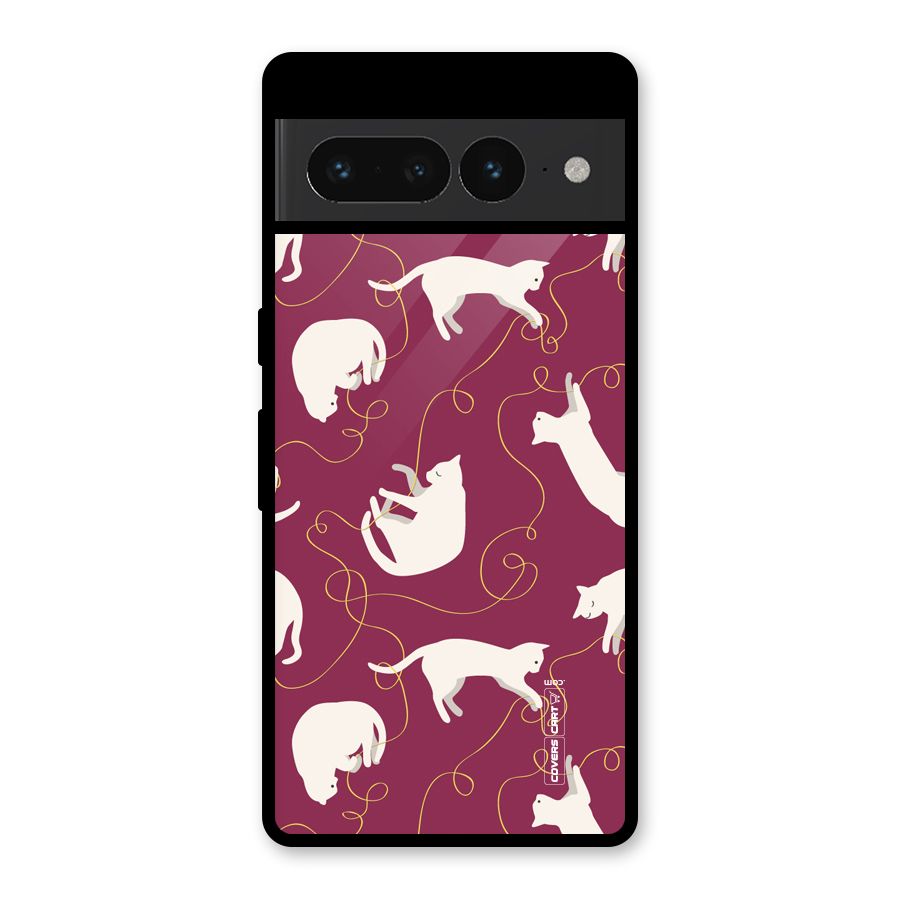 Lazy Kitty Glass Back Case for Google Pixel 7 Pro