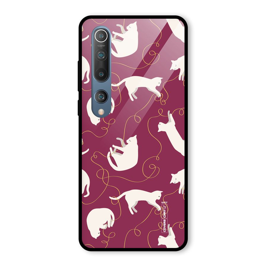 Lazy Kitty Glass Back Case for Mi 10