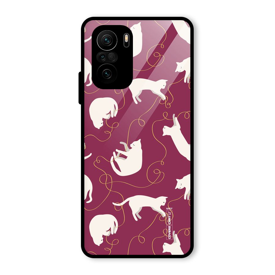 Lazy Kitty Glass Back Case for Mi 11x