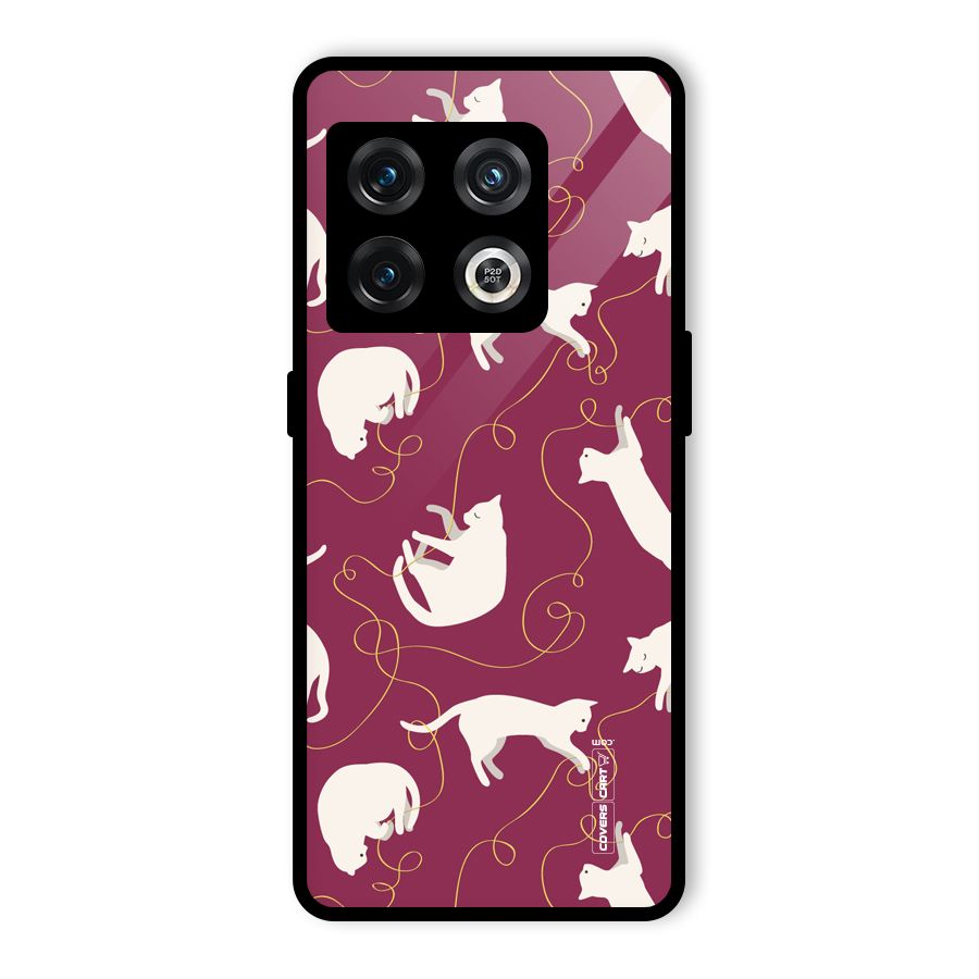 Lazy Kitty Glass Back Case for OnePlus 10 Pro 5G