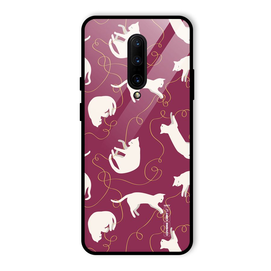 Lazy Kitty Glass Back Case for OnePlus 7 Pro