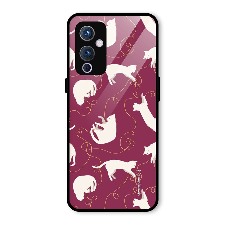 Lazy Kitty Glass Back Case for OnePlus 9