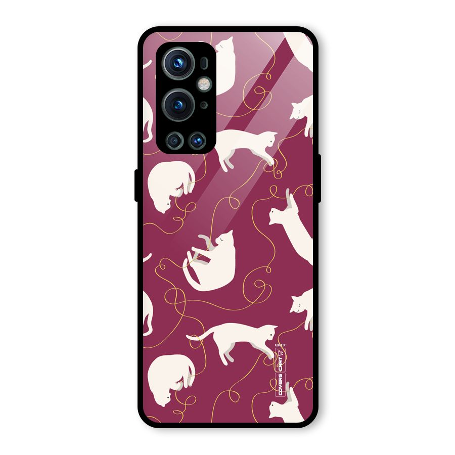 Lazy Kitty Glass Back Case for OnePlus 9 Pro