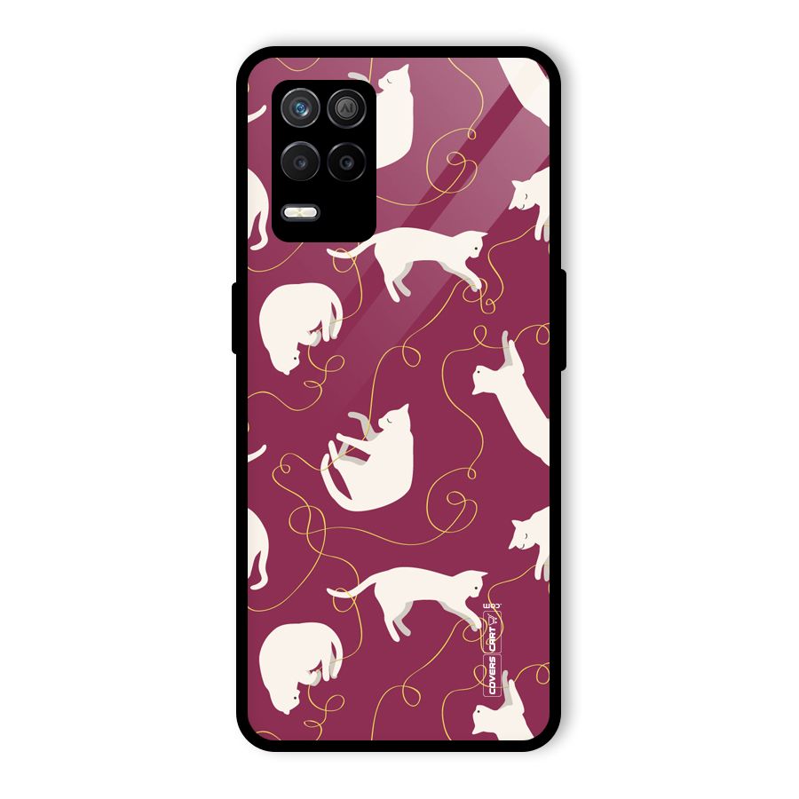 Lazy Kitty Glass Back Case for Realme 9 5G