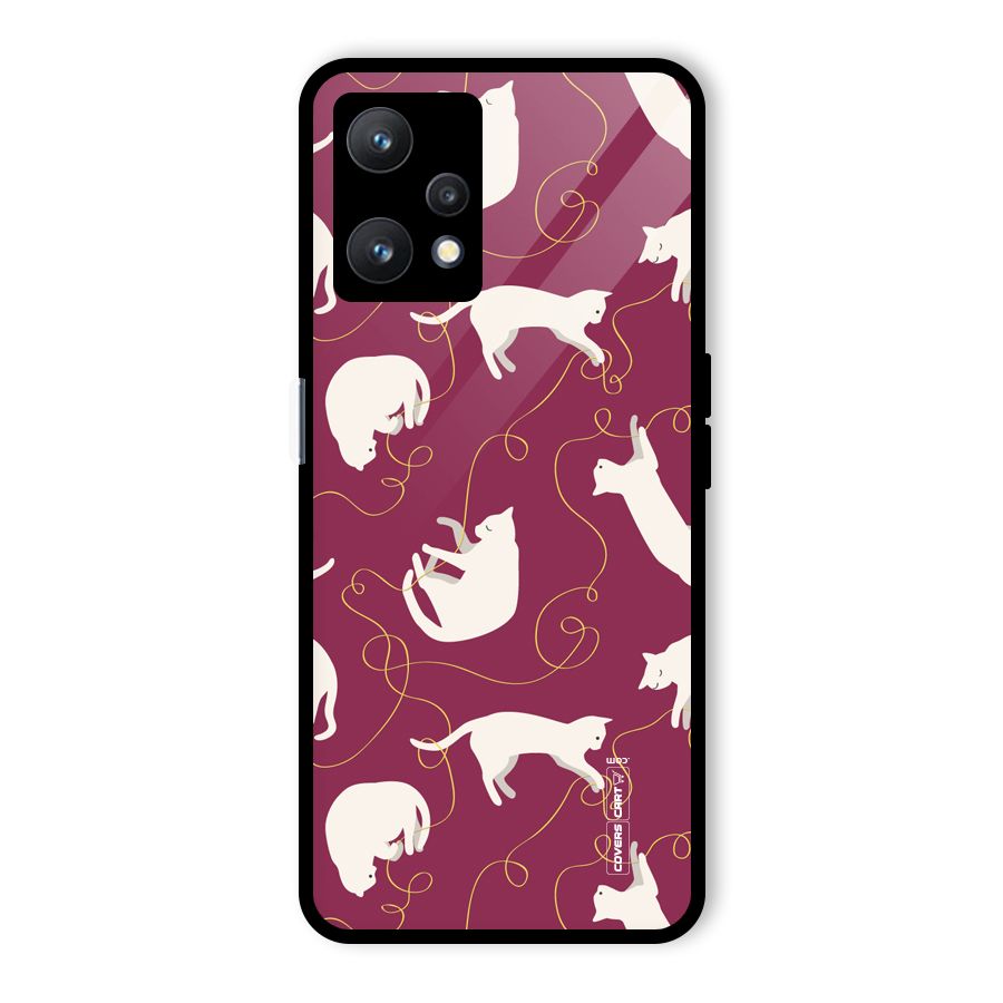 Lazy Kitty Glass Back Case for Realme 9 Pro 5G