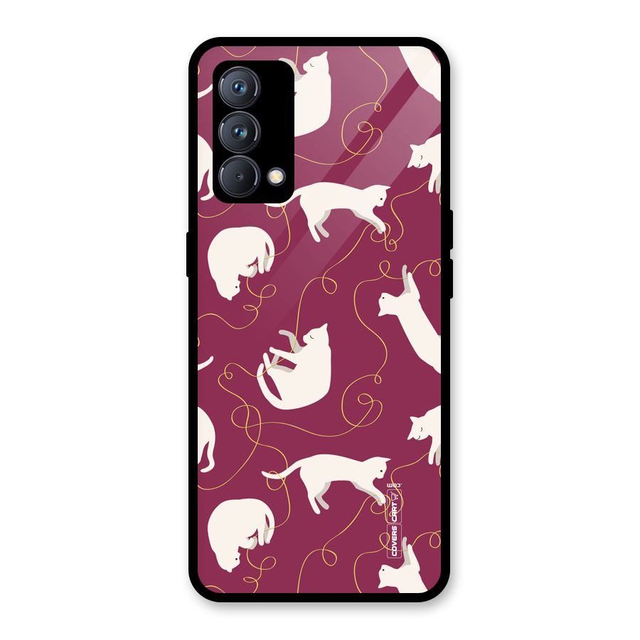 Lazy Kitty Glass Back Case for Realme GT Master Edition