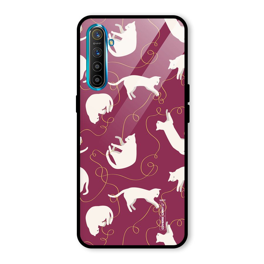 Lazy Kitty Glass Back Case for Realme X2