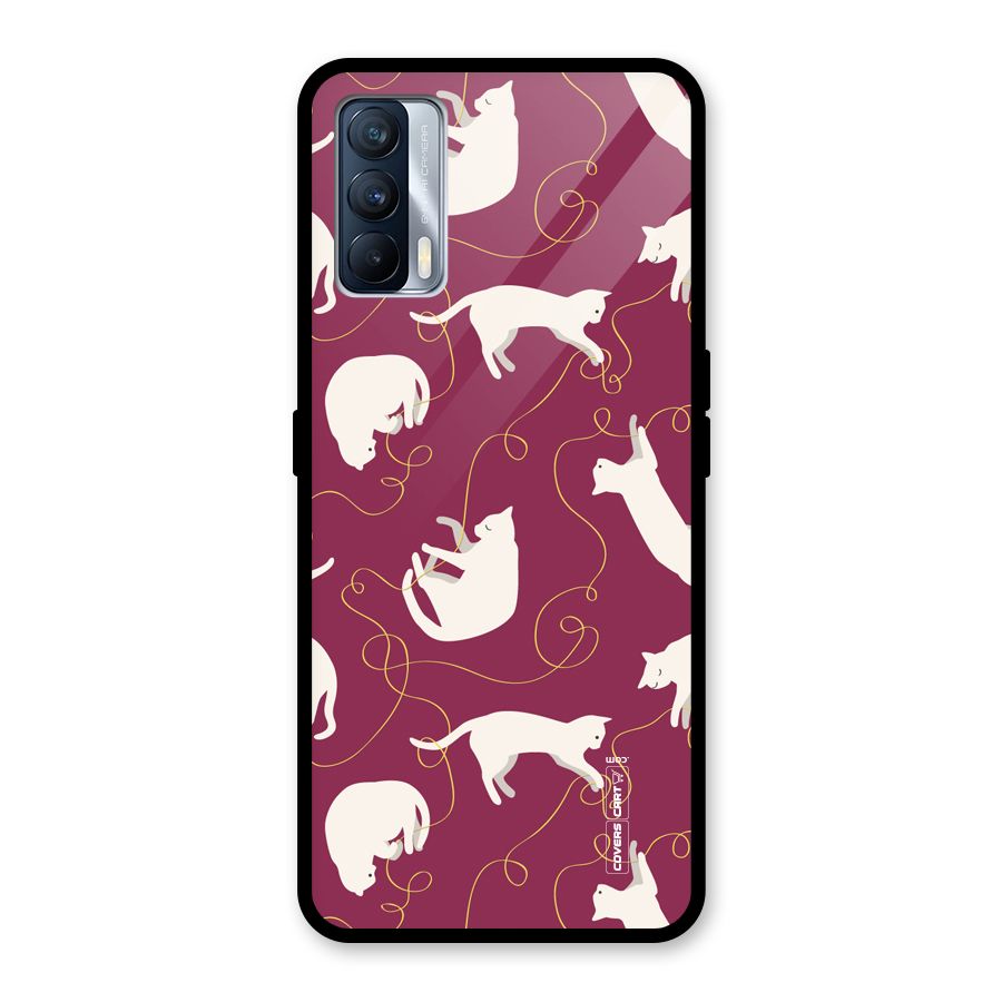 Lazy Kitty Glass Back Case for Realme X7