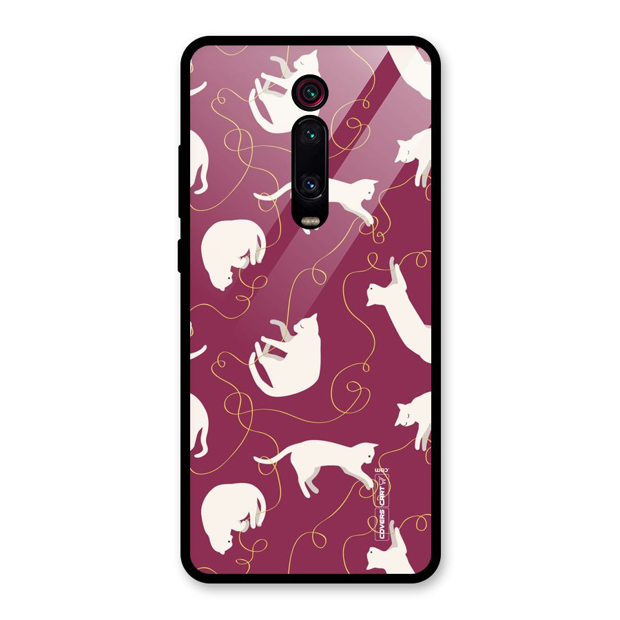 Lazy Kitty Glass Back Case for Redmi K20