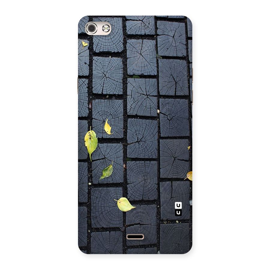 Leaf On Floor Back Case for Micromax Canvas Silver 5