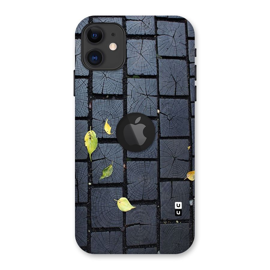 Leaf On Floor Back Case for iPhone 11 Logo Cut