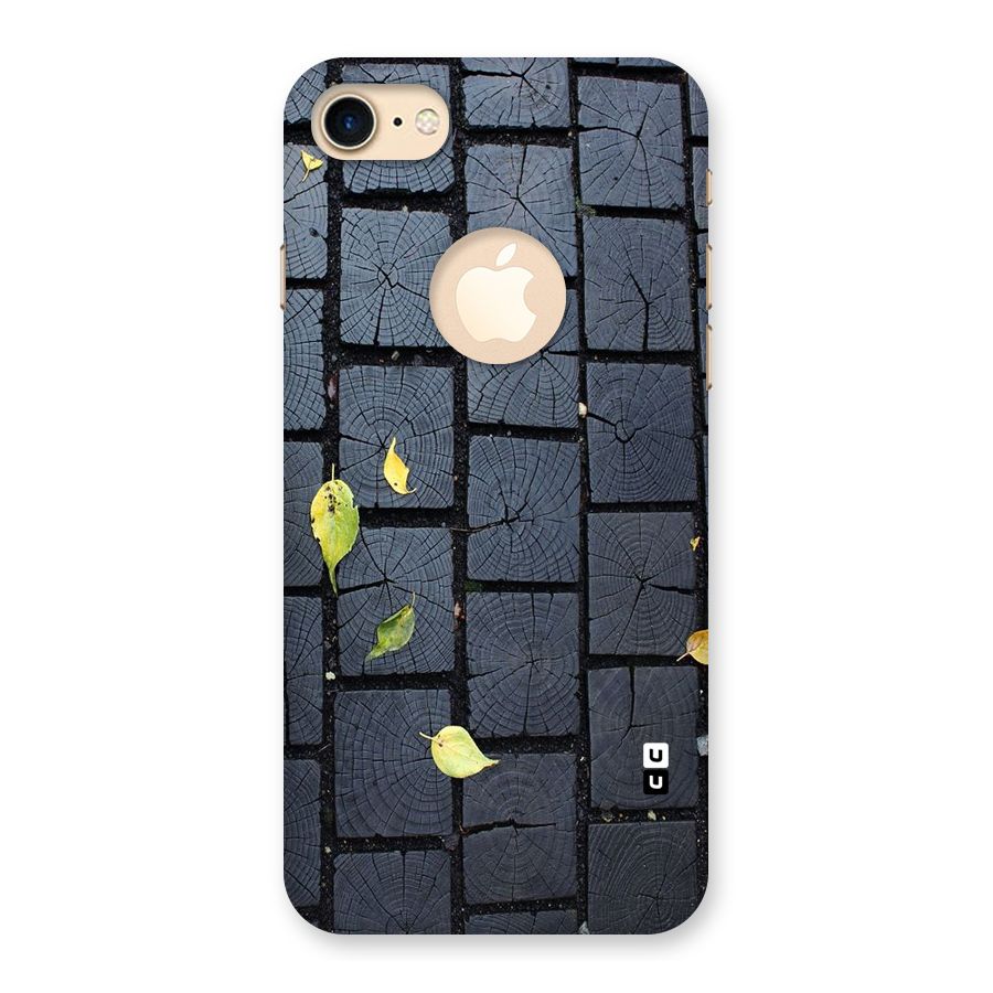 Leaf On Floor Back Case for iPhone 8 Logo Cut