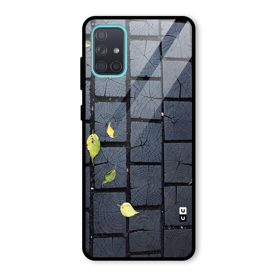 Leaf On Floor Glass Back Case for Galaxy A71