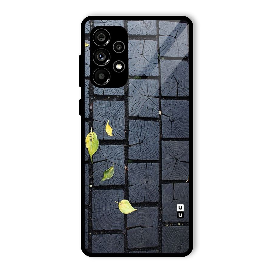Leaf On Floor Glass Back Case for Galaxy A73 5G