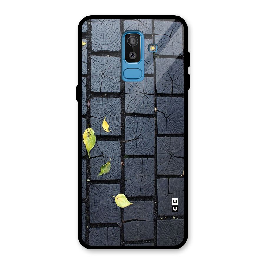Leaf On Floor Glass Back Case for Galaxy J8