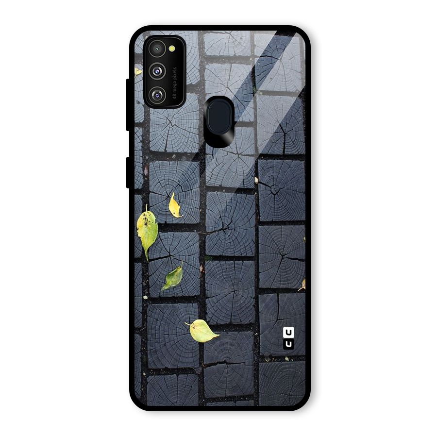 Leaf On Floor Glass Back Case for Galaxy M30s