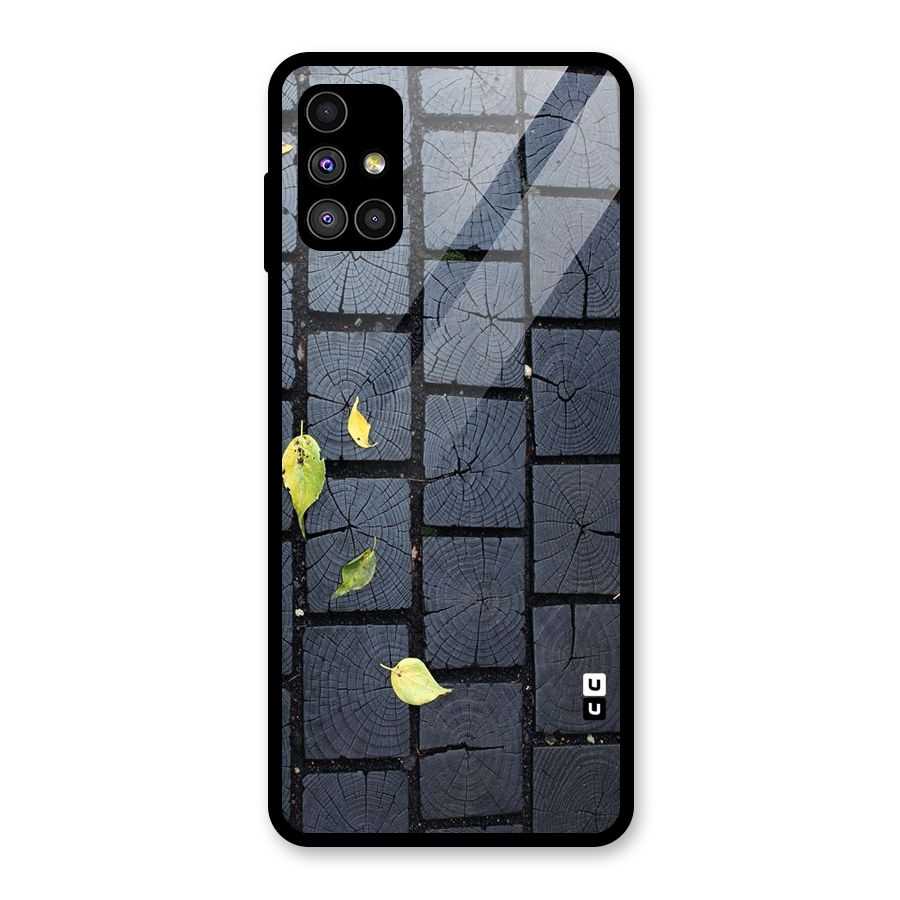 Leaf On Floor Glass Back Case for Galaxy M51