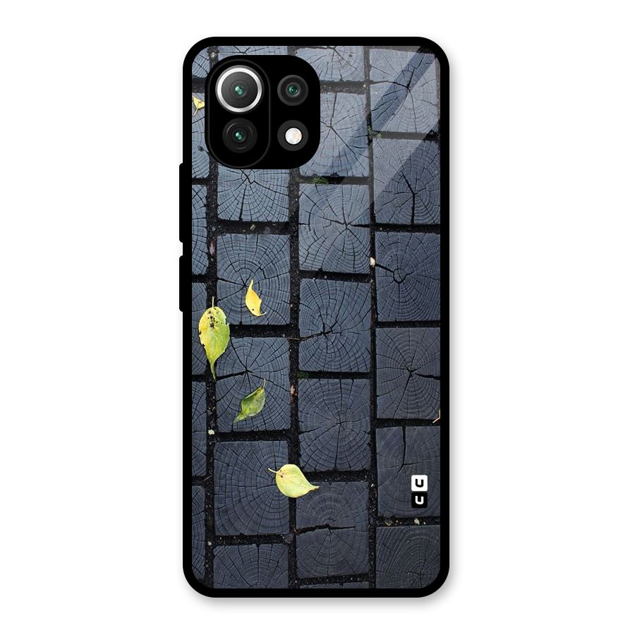 Leaf On Floor Glass Back Case for Mi 11 Lite NE 5G