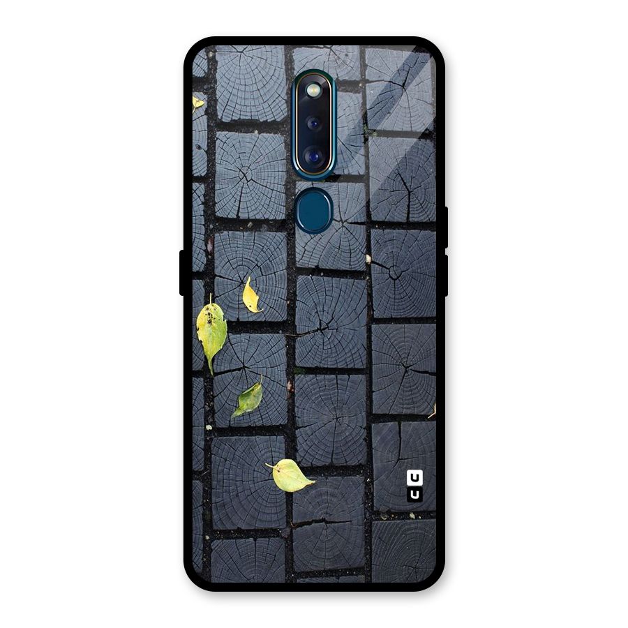 Leaf On Floor Glass Back Case for Oppo F11 Pro