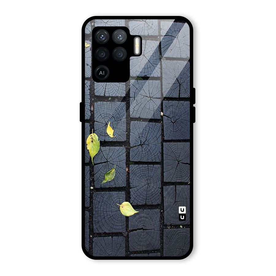 Leaf On Floor Glass Back Case for Oppo F19 Pro