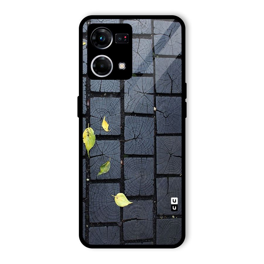 Leaf On Floor Glass Back Case for Oppo F21s Pro 4G