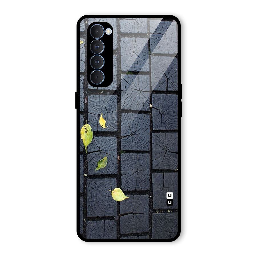 Leaf On Floor Glass Back Case for Oppo Reno4 Pro
