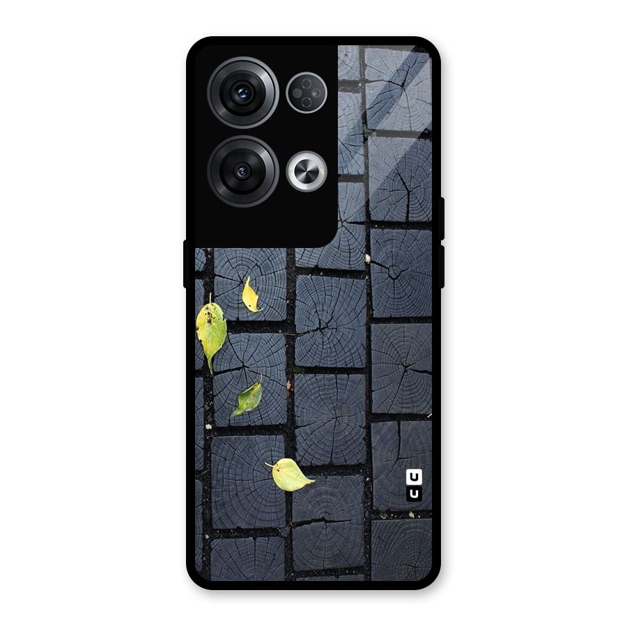 Leaf On Floor Glass Back Case for Oppo Reno8 Pro 5G