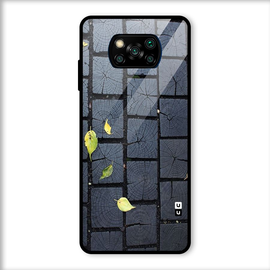 Leaf On Floor Glass Back Case for Poco X3