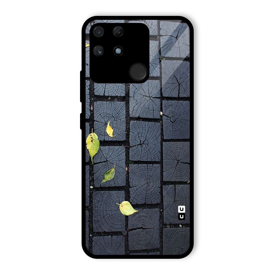 Leaf On Floor Glass Back Case for Realme Narzo 50A
