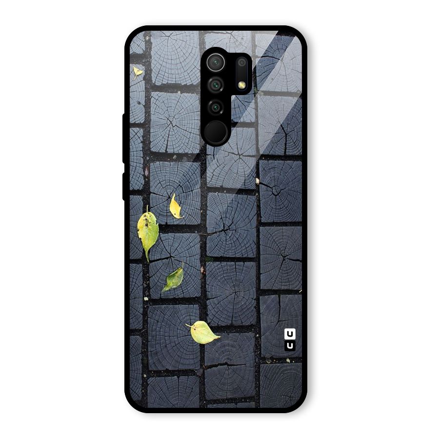 Leaf On Floor Glass Back Case for Redmi 9 Prime