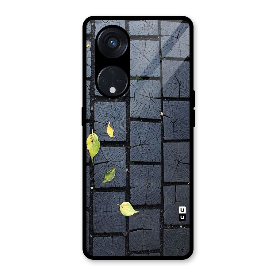 Leaf On Floor Glass Back Case for Reno8 T 5G