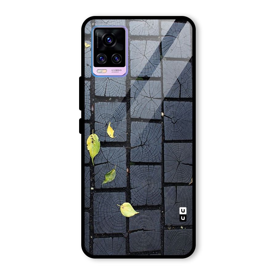 Leaf On Floor Glass Back Case for Vivo V20 Pro