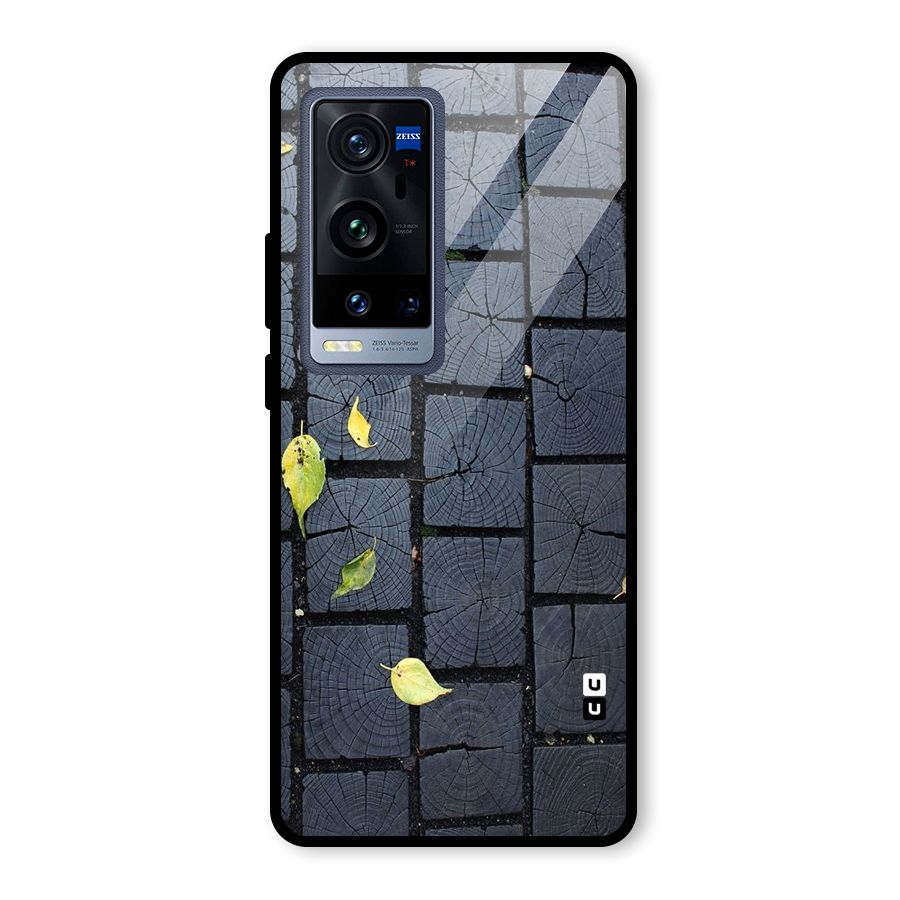 Leaf On Floor Glass Back Case for Vivo X60 Pro Plus